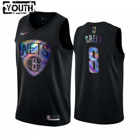 Maglia NBA Brooklyn Nets Jeff Green 8 Iridescent HWC Collection Swingman - Bambino